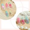 30 Piezas Concha de Playa Uñas Postizas Hechas a Mano Flor 3D Mariposa Corazón Elegantes Puntas de Uñas Artísticas
