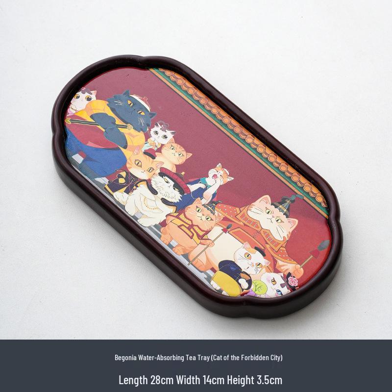 Water Absorbent Tea Tray - Small Chinese Gongfu Tea Set Accessory and Coaster for Tea Ceremony.