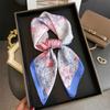 New Silk Scarf Neckerchief Women's Silk Square Scarf Luxury Summer Headband Lady Designer Silk Head Scarf Hair Band Tie Ribbon
