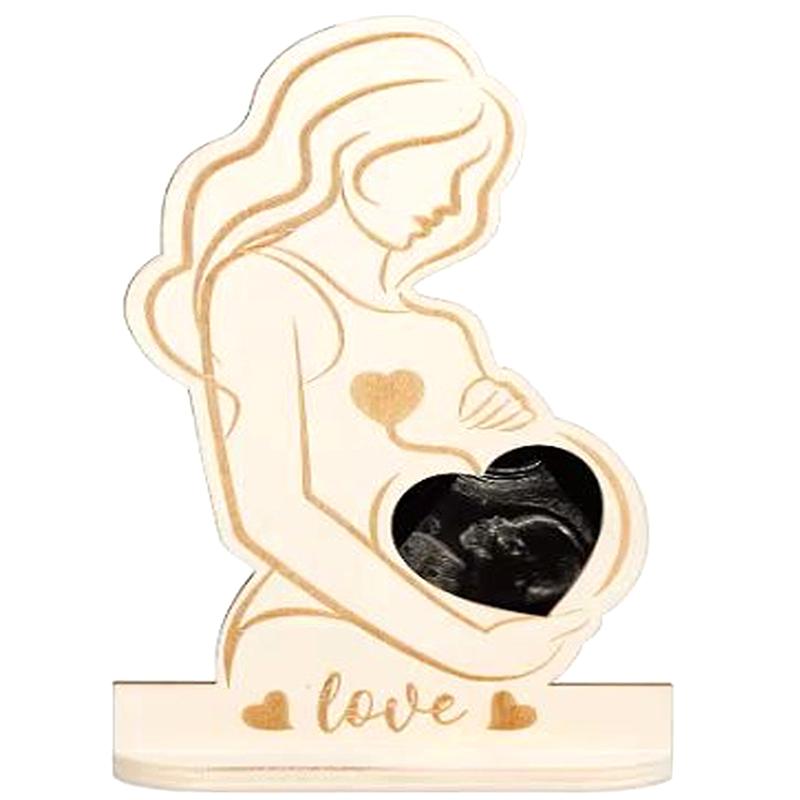 Baby Ultrasound Photo Frame Sonogram Picture Frame Pregnancy Gift Baby Announcement Keepsake For Couples  Moms Dady Photo