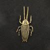 Antique Solid Brass Insect Cockroach Figurines Miniature Tea Solid Pet Funny Beetle Crafts Collection Desktop Small Ornaments