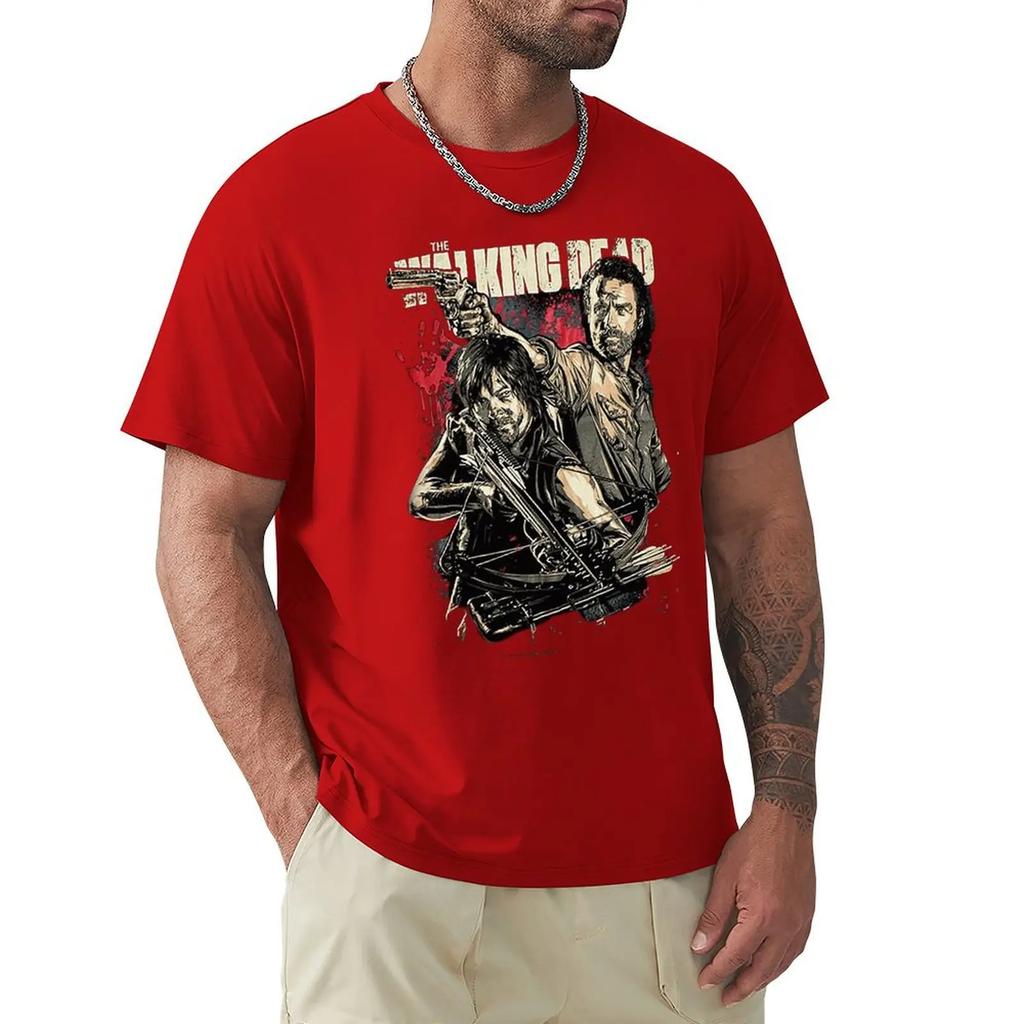 Men T-Shirt Fashion The Walking Dead Comic Book Series Rick Grimes Daryl Dixon Cool Women