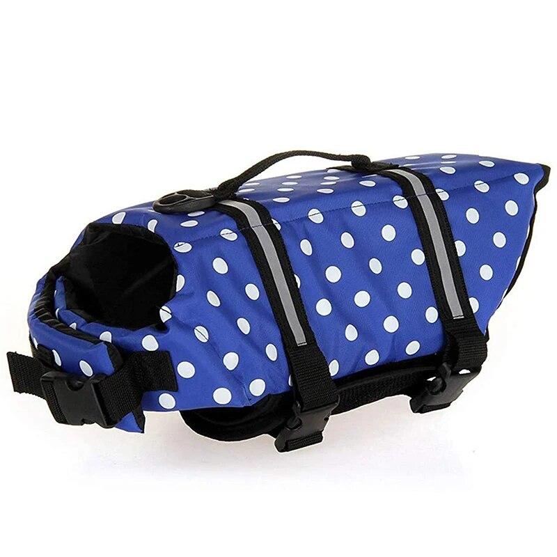 Dog Life Vest Summer Printed Pet Swimming Preserver Swimwear Large Dogs Clothing Puppy Clothes Costume Life Jacket Pets Supplies