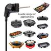 Cooking Device Power Cord Featuring 5 Temperature Setting Flame Retardant Materials and British Compliance