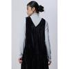 Benetton Velvet Stripe Line Dress Baop01611