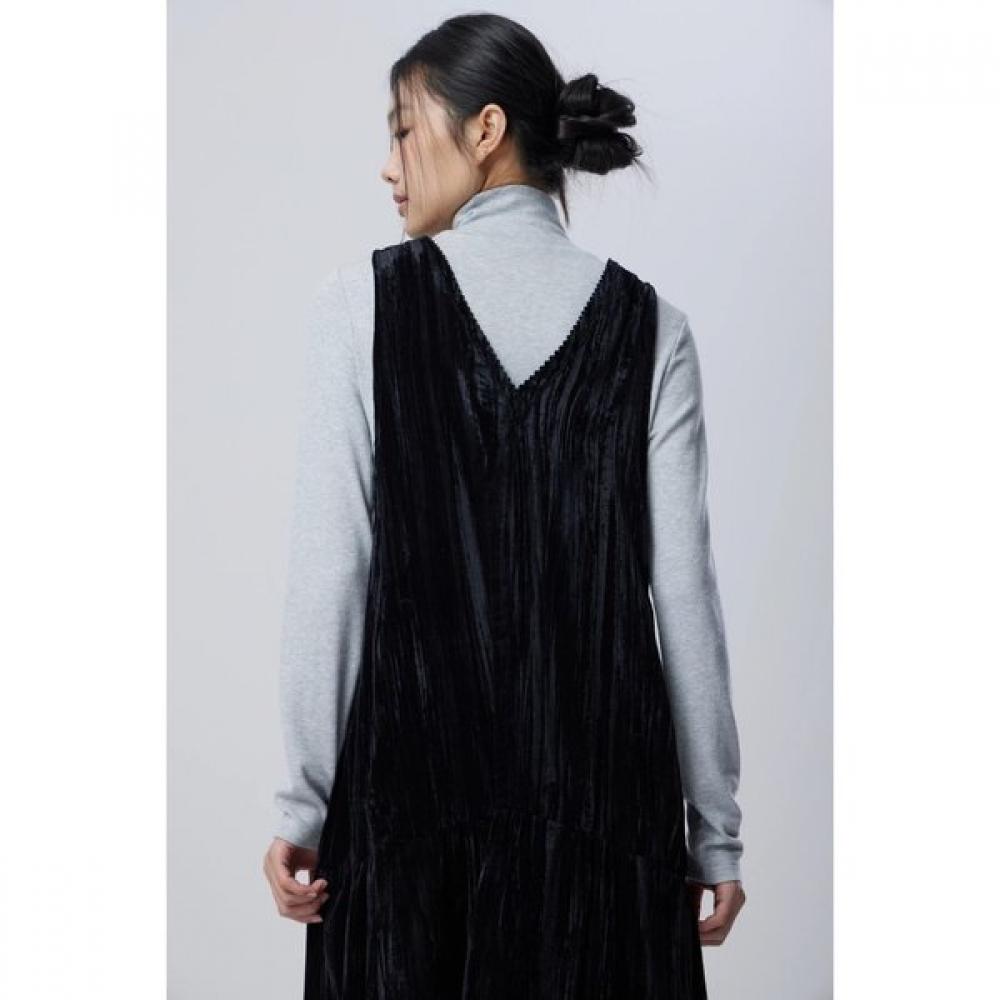 Benetton Velvet Stripe Line Dress Baop01611