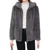 Women's Trendy Double-Sided Fleece Hooded Sweatshirt with Velvet Lining - Warm Outdoor Cardigan and Pajamas