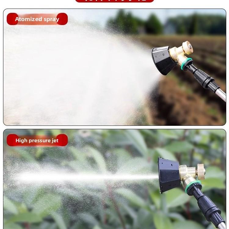 Agricultural Black Cyclone Gas Vortex High Pressure Nozzle Adjustable Windproof Sprayer Spraying Atomization Adjustable