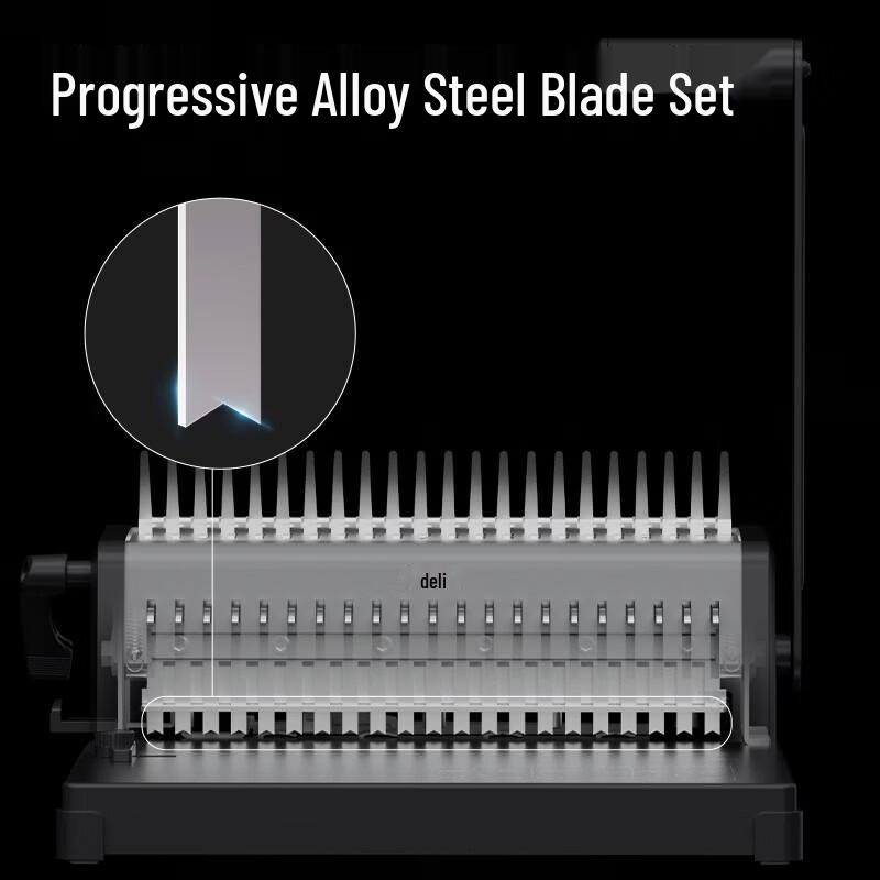 Deli 21-Hole Comb and Clip Binding Machine CN plug (adapter included)