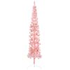 Vidaxl Slim Half Christmas Tree with Stand, Artificial, Pink, 240 Cm