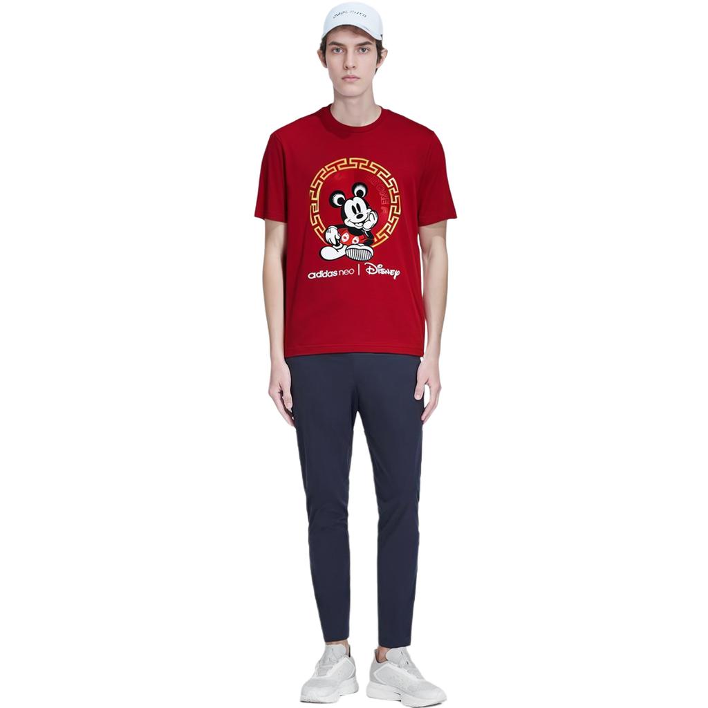 adidas Neo X Disney Adidas Neo CNY Collection T Shirt Men's Red GE7781
