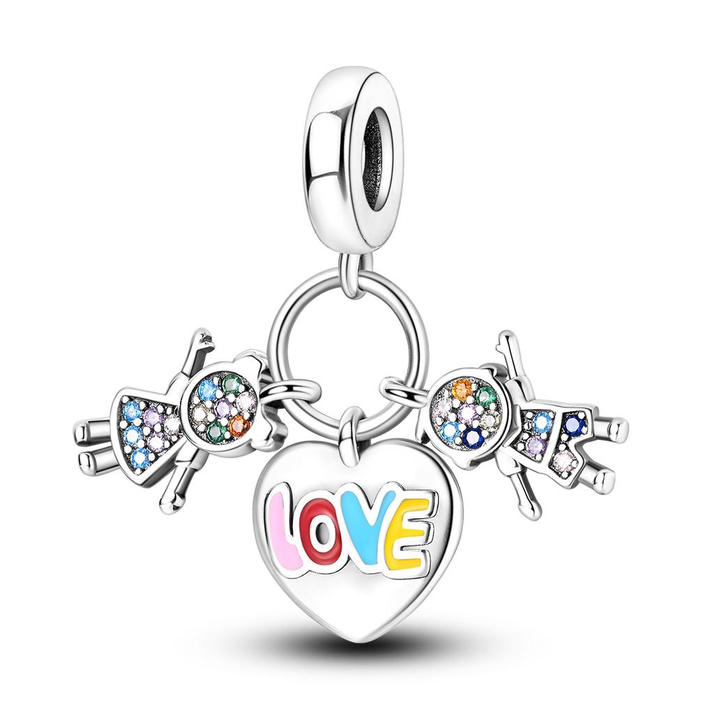 Silver Plated Lucky Clover Charms Travel Aircraft Butterfly Cat Beads Fit  Original Bracelets Women DIY Fine Jewelry Gift
