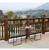 All-Aluminum Outdoor Cafe Table and Chairs Set with Sun Protection and Waterproof Features for Patios and Balconies