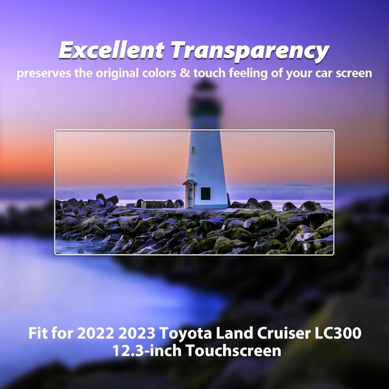 For Toyota Land Cruiser 300 - GPS Screen Protector 12.3Inch Tempered Glass Protective Film Auto Interior Accessories