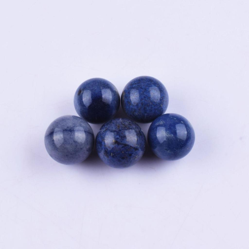 White Crystal Agate Round Ball 20mm: Non-Porous Natural Stone for DIY Fluorite Craft Ornaments