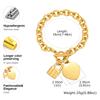 Luxurious Heart-shaped Lock Bracelet for Women,Stainless Steel Thick Link Chain Bracelets,Fashion Jewelry Mother's Day Gift