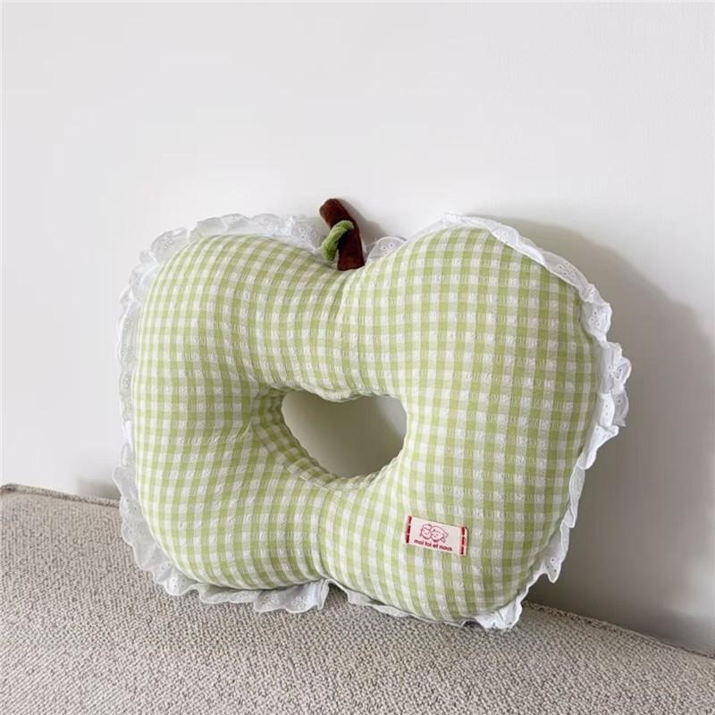 Apple Cushion Lumbar Support Office Chair Pillow With Cloud Pattern For Home Decor