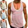 Premium Quality Men's Stripe Sleeveless Vest For Summer Beach Training And Gym