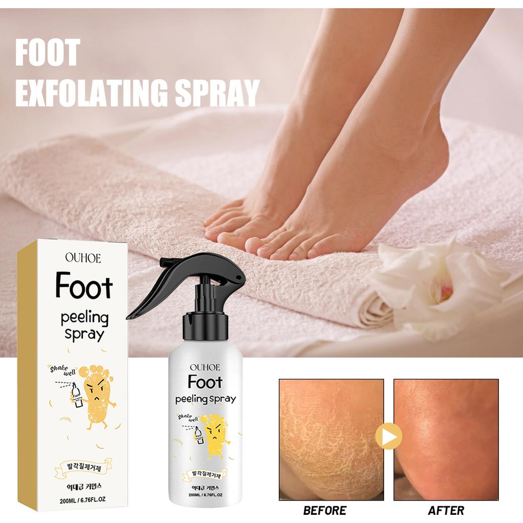 OUHOE Foot Care Spray Gentle Cleansing Moisturizing Nourishing Smooth Soft Mist