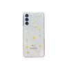 For Samsung S25ultra Flower Phone Case S24Plus Glitter Pink Sequin A16 Transparent A35 Real Flower Niche
