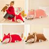 Large Fox Plush Toy Soft Stuffed Animal Pillow Creative Gift For Girls Birthday Present 35cm 50cm 60cm 70cm 90cm 1.2m