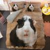 Guinea Pig Bedding Set Cute Mouse 3D Duvet Cover Animal Comforter Cover for Kids Boys Girls Teen Soft Twin Polyester Quilt Cover