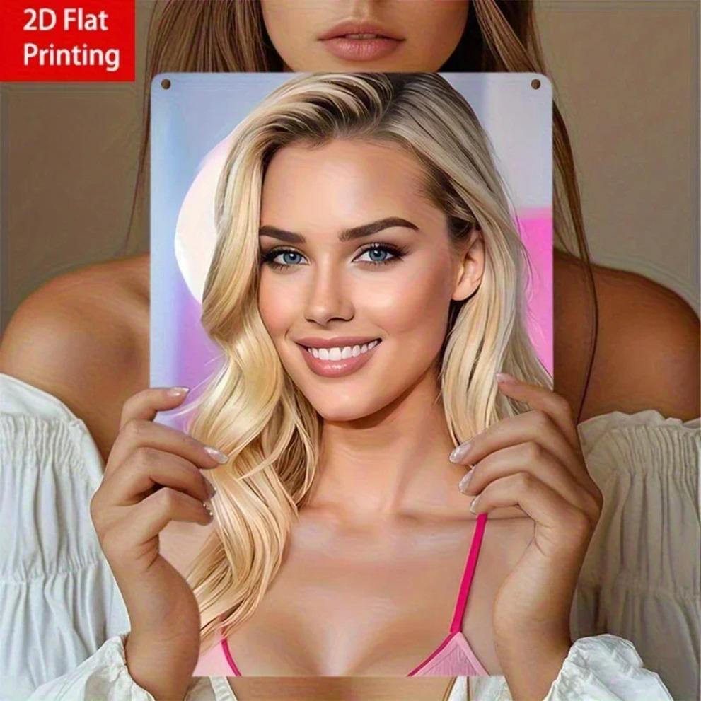 GOTOP Tinplate Metal Wall Art 8x12 Inch Vintage Retro Decor for Cafe Bar Home