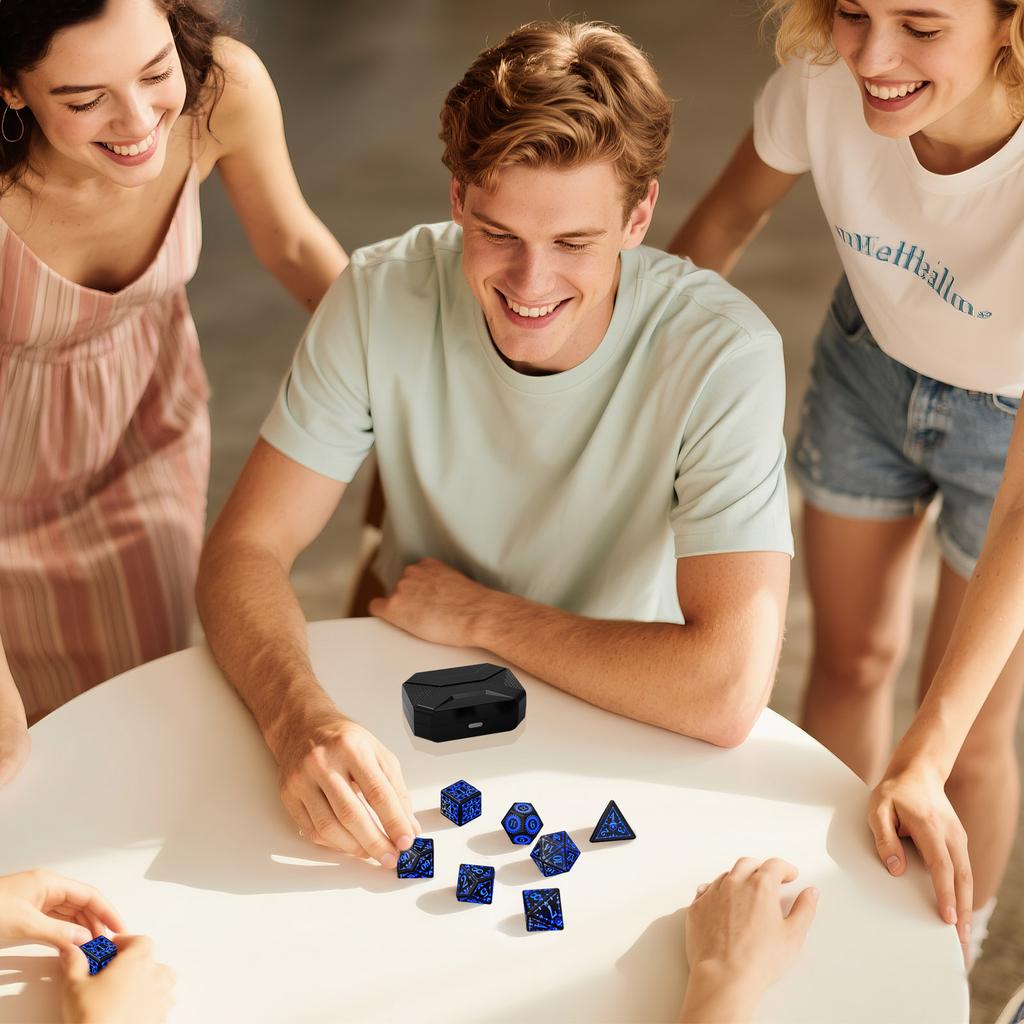 Coloured 7 Potion Dice Set ,D4 Dice Set Potion Tokens Dice RPG Accessories Polyhedral Dice Set Role Playing Dice For RPG Player Party Favors Gifts
