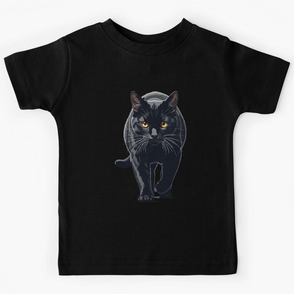 black cat Kids T-Shirt 100