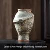 Wabi-Sabi Retro Ceramic Vase for Living Room or Tea Room – Vintage Chinese Style Flower Arrangement Ornament