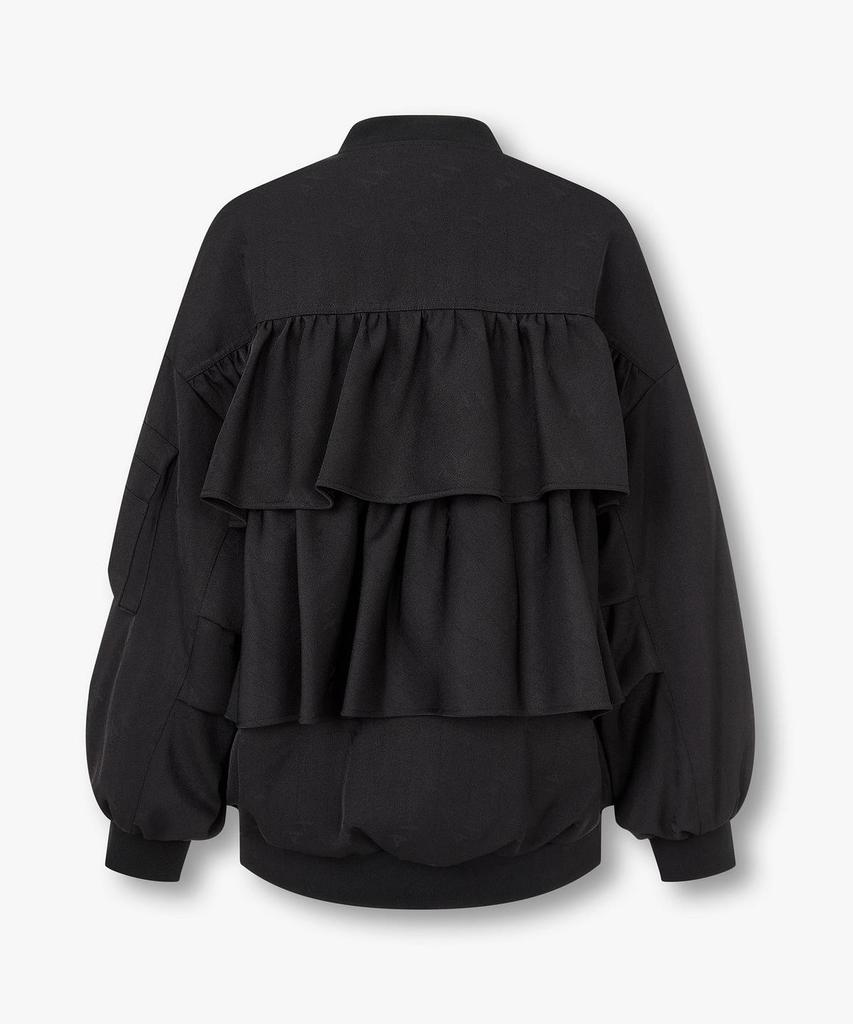 Armani Exchange Women'S Logo Jacquard Padded Blouson Jacket _Black_A426110503