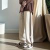 Spring/Summer Plus-Size 2-300 Jin Unisex High-Street Wide-Leg Sweatpants - Casual, Sports-Style, Straight Leg.