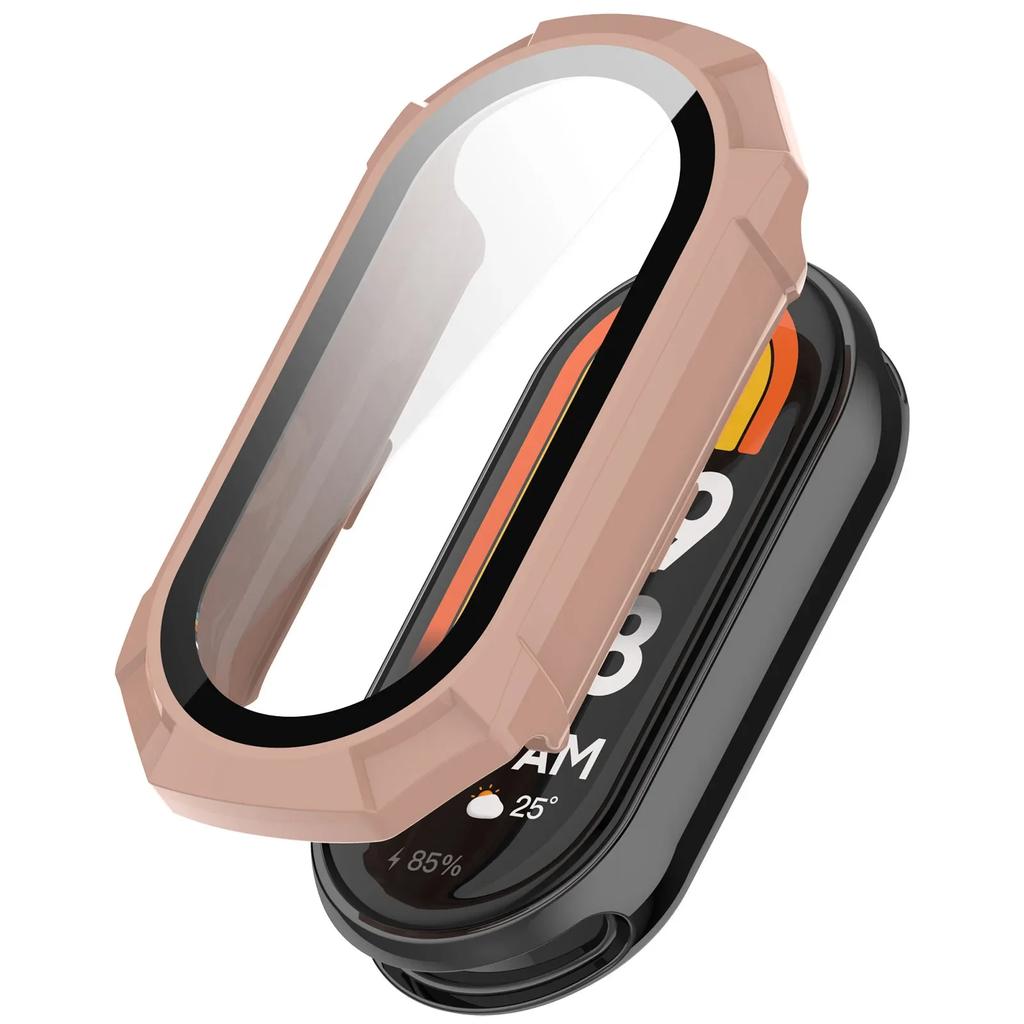 Tempered glass+Case for Xiaomi mi band 9/8/7 PC bumper screen protector smartwatch miband 6/5/4 HD film+Cover on smart band 8