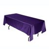 Tablecloth 1PCS Hotel Banquet Wedding Scene Solid Color Rectangular Silk Satin Cloth Table High-end Decoration