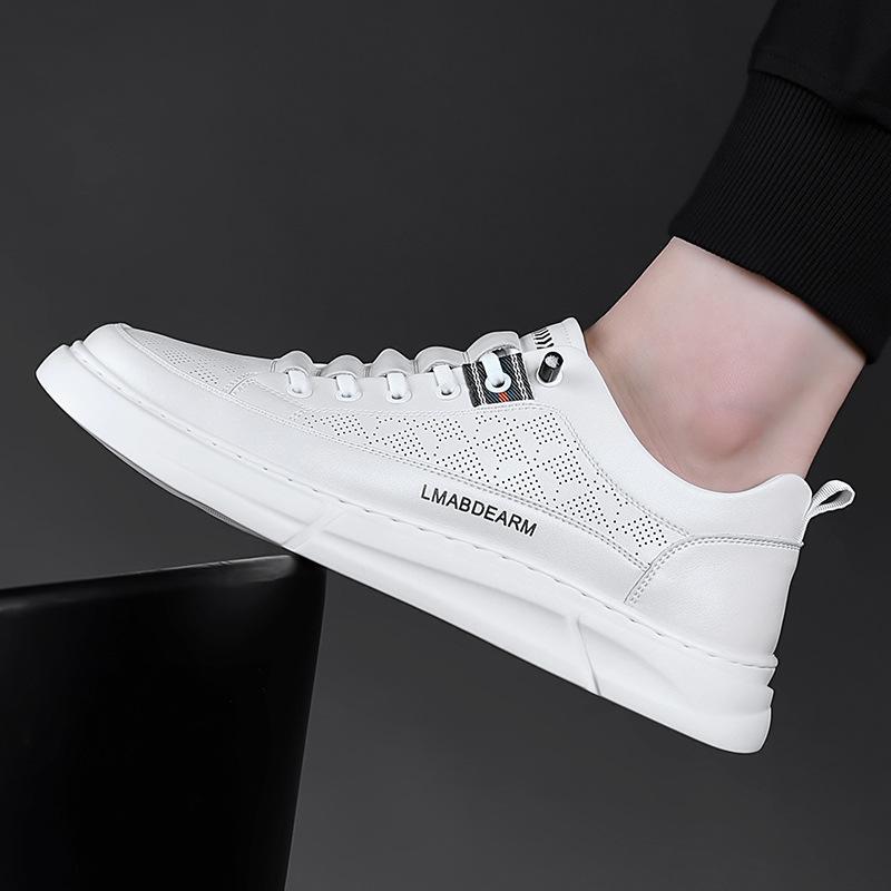 Summer Men's Casual Shoes Comfortable Casual Little White Shoes Breathable Mesh Men's Shoes Versatile Sports Shoes Men's Board Shoes