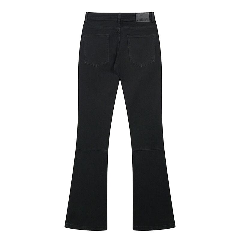 LOSTSHDWS Men's and Women's Spring and Autumn Flared Elastic Jeans Couple Jeans