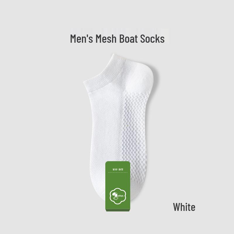 

Мужские носки из чистого хлопка Zhuji с защитой от запаха, дышащие - Летние тонкие короткие носки-лодочки, впитывающие пот, против грибка стопы. Polyester Cotton Men s One Size 40-45