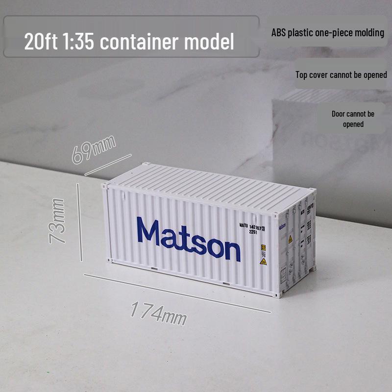 1:35 Scale 20ft Container Model Simulation, Customizable with Patterns and Text - Perfect Business Anniversary Gift
