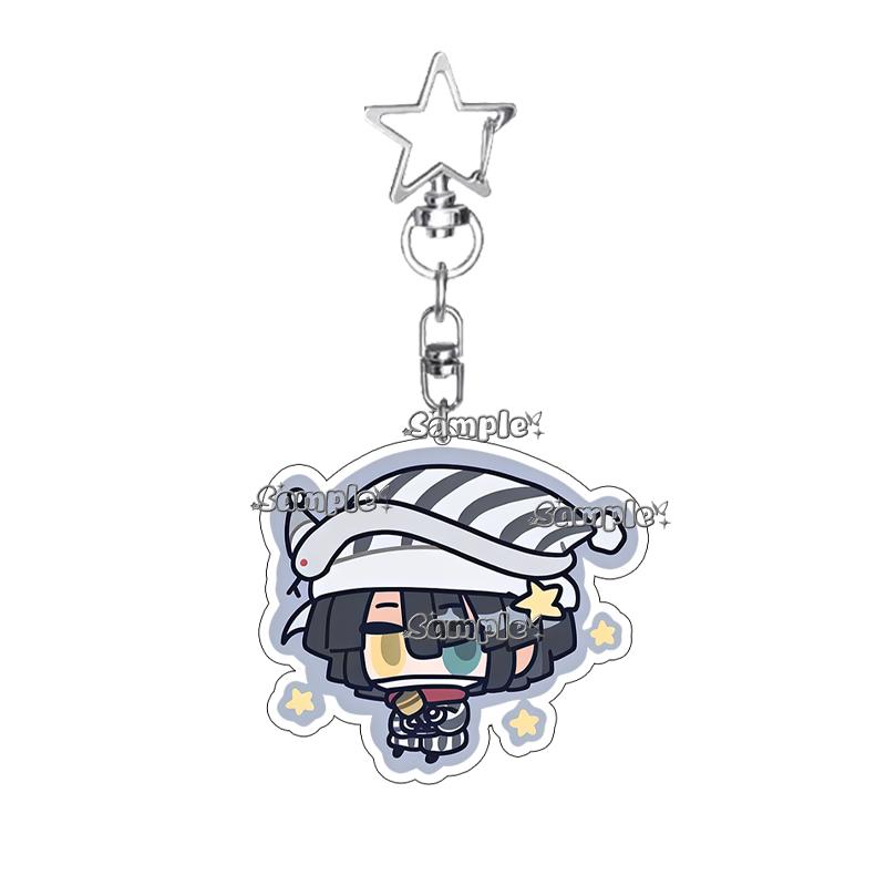 Double-sided Printing Anime Kochou Shinobu Tomioka Giyuu Tanjiro Kamado Nezuko Keychain Acrylic Pendant Charm Fans Gifts Jewelry