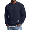 Men's Long Sleeve Crewneck Sweatshirt, Loose Fit, Thick for Fall and Winter
