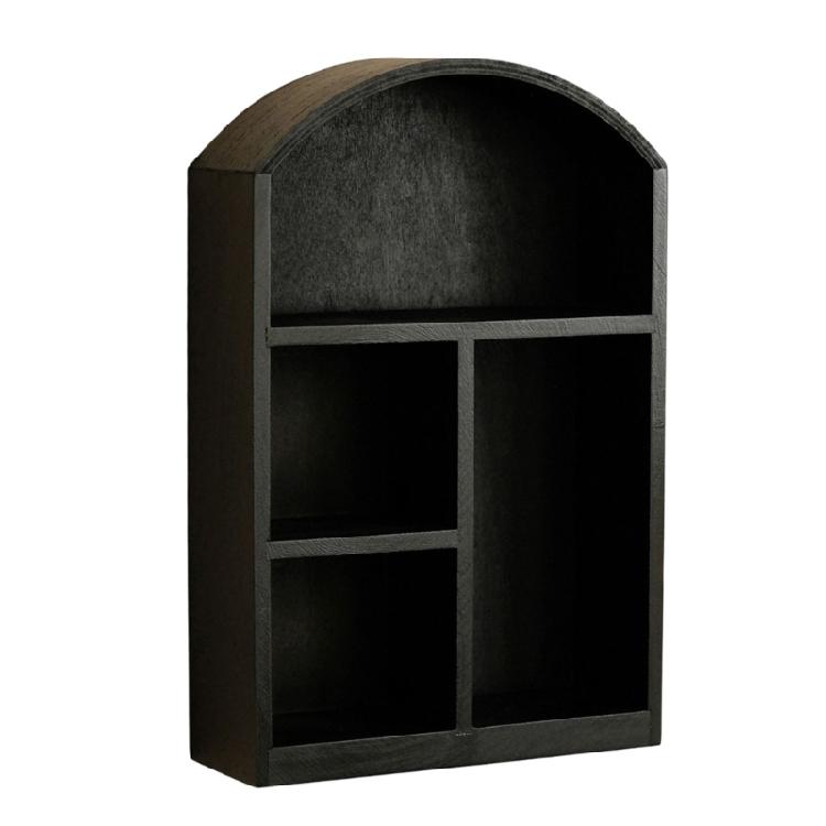 Деревянный настольный шкаф-витрина с дверцей из закаленного стекла многофункциональные органайзеры для хранения для домашнего офисного декора 1830₽