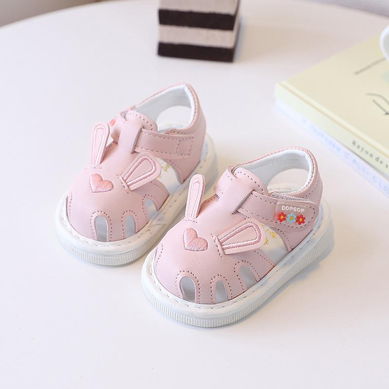 

Summer Baby Girl Princess Shoes Hollow Sandals 0-1 To 2 Years Old Cartoon Call Shoes Soft Soles Will Call Shoes 20 рожевий