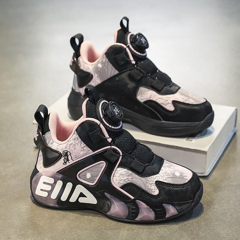 Men's leather surface children's explosion primary and secondary school students running trend girls' sports shoes cotton shoes autumn and winter vel