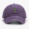 Baseball Soft Vintage Stitching Embroidered Cactus Mini Caps Men Women Water Washed Hat Sports Fishing Dad Visor Summer Autumn Peaked Cap
