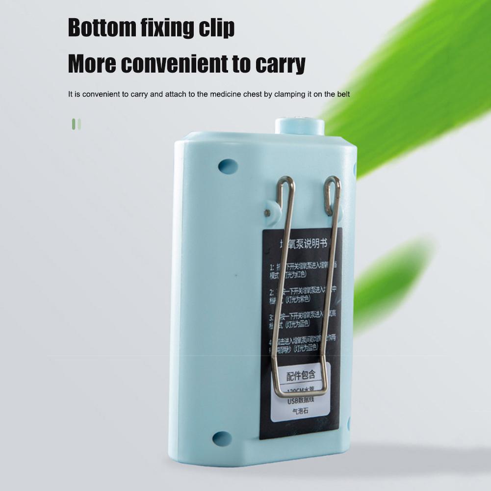 Oxygenated Fish Tank Pump USB Rechargeable Oxygenation Air Pump Ultra Quiet Oxygen/Aerating Pump Portable Fishing Tool