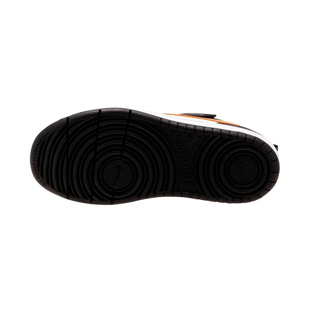(PS) Nike Court Borough Low 2 'White Black Orange' Kids' BQ5451-115