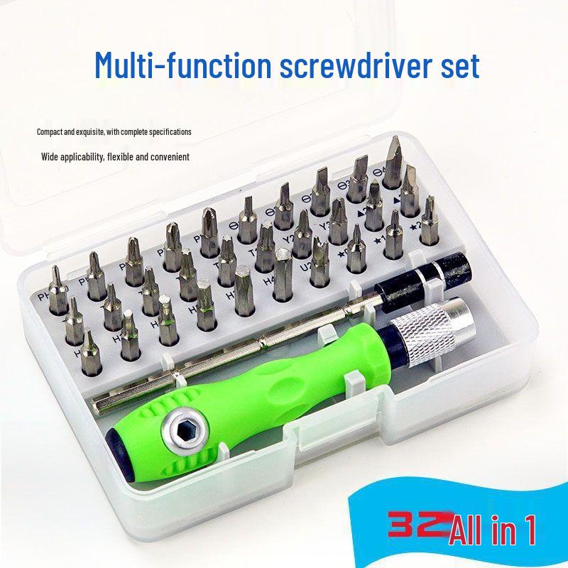 32-in-1 Multipurpose Magnetic Screwdriver Set with CRV Bits