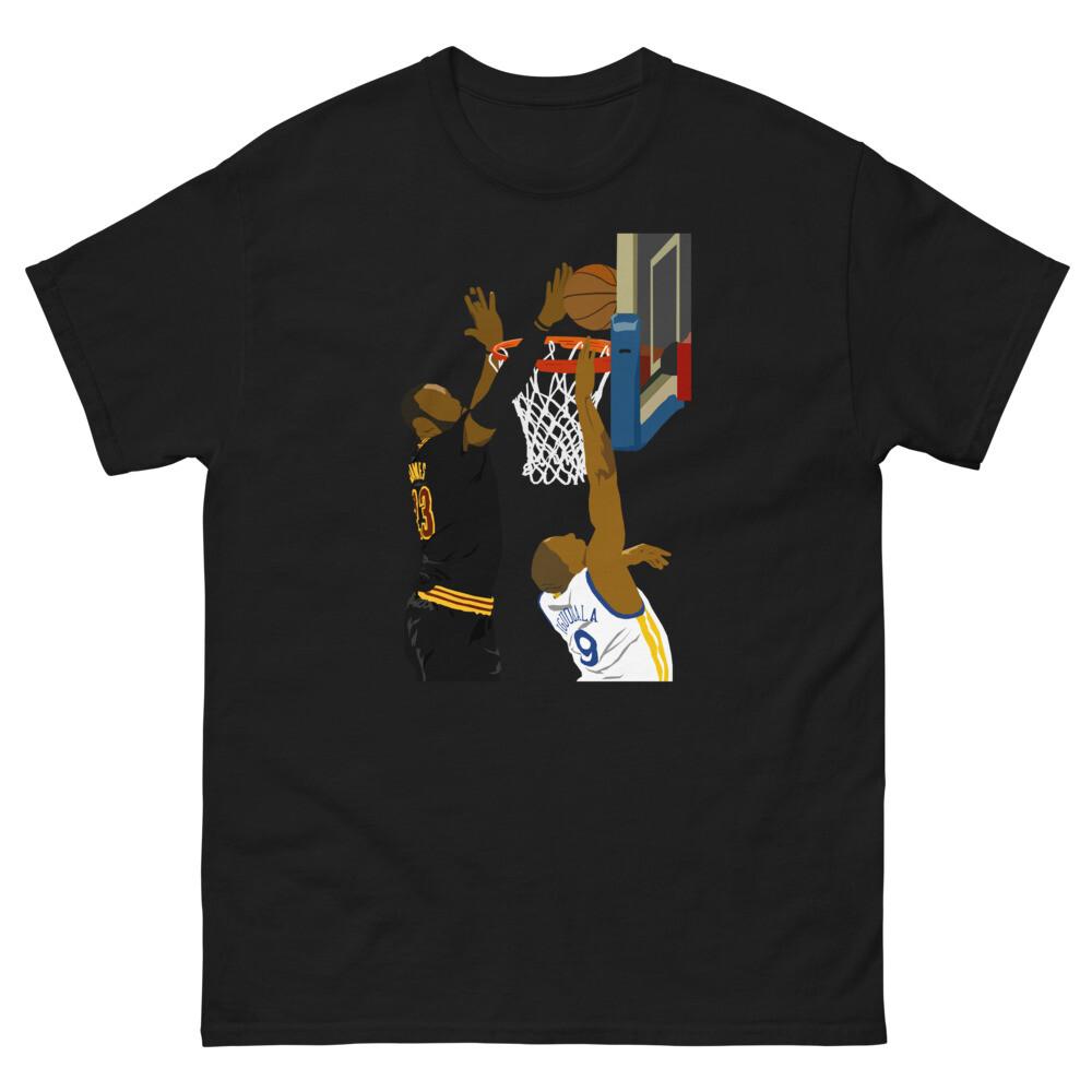 LeBron James Oh BLOCKED BY JAMES! T-shirt XXL