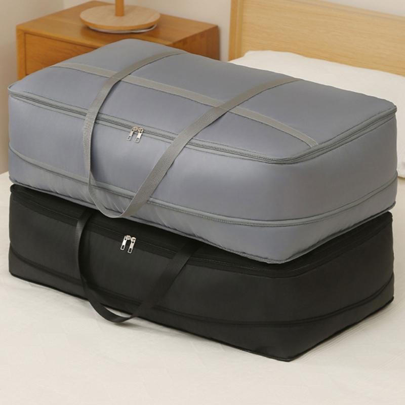 Large Capacity Vacuum Compression Storage Bag for Quilt Blankets and Clothing with Sturdy Handle Ideal for Home Organization Moving Packing and Travel