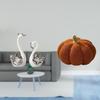 Porcelain Swan Pumpkin Sculpture Figurine Collection Decorative Animal Statue Ornament Cushion for